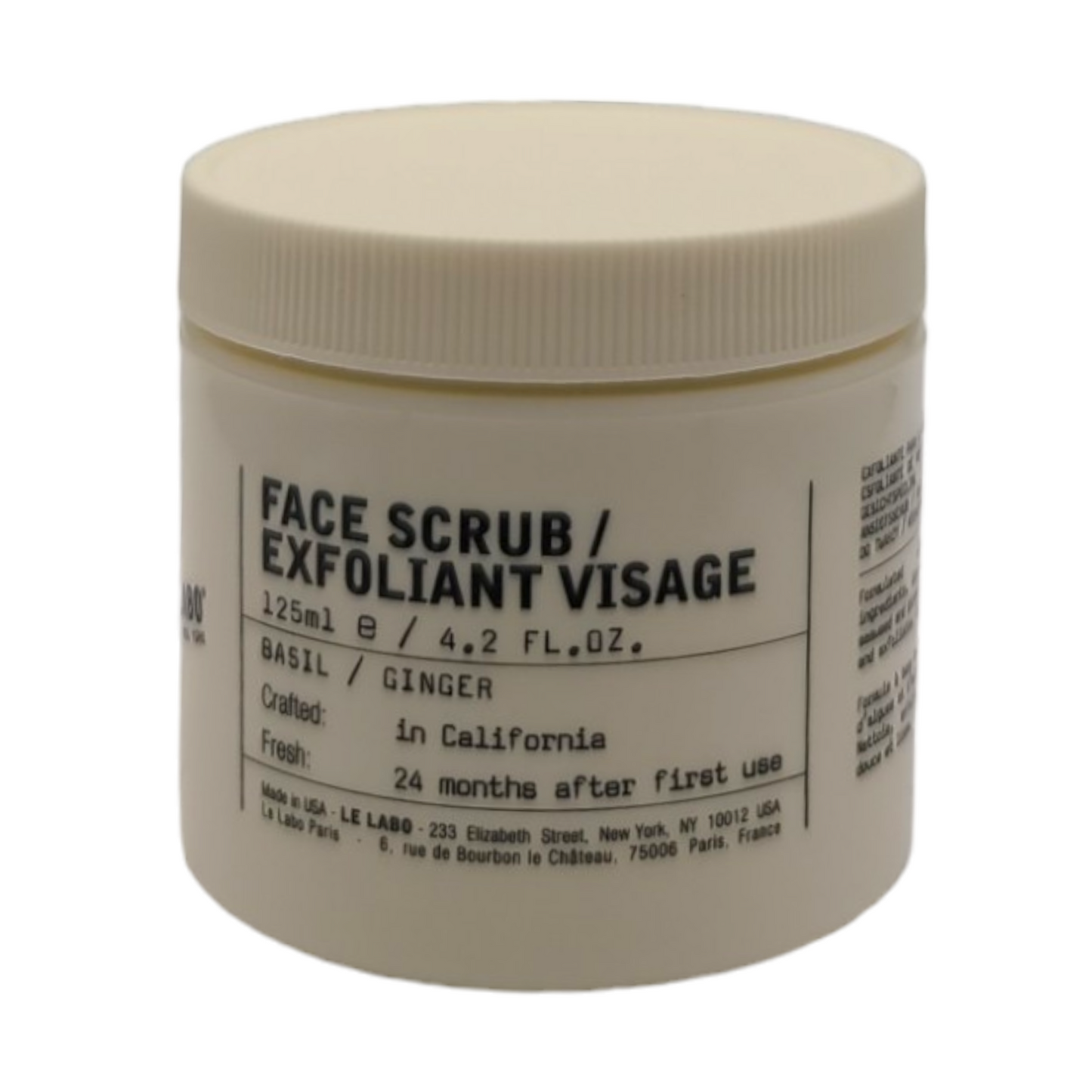 Le Labo Face Scrub - BASIL / GINGER 4.2 oz / 125 ml